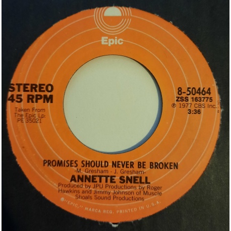 Annette Snell ‎– It's All Over Now